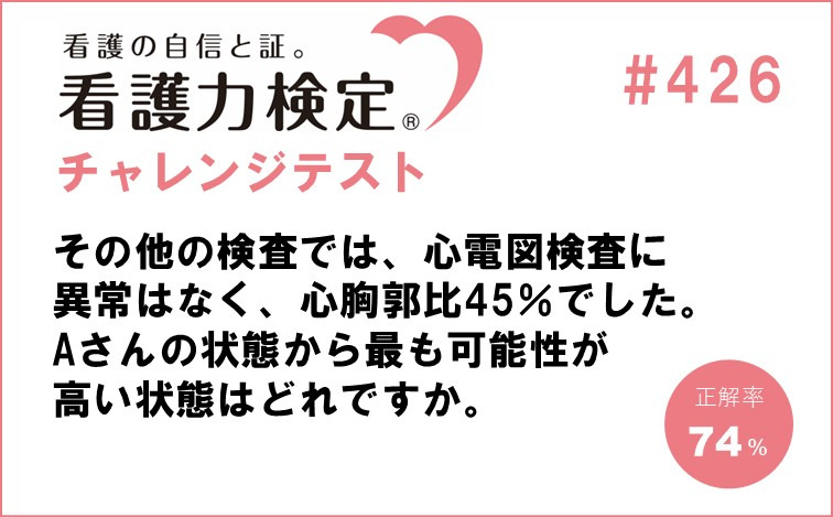 看護力検定チャレンジテスト｜#426