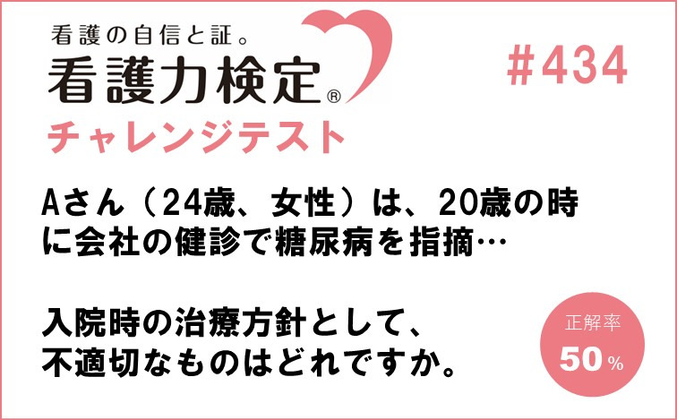 看護力検定チャレンジテスト｜#434