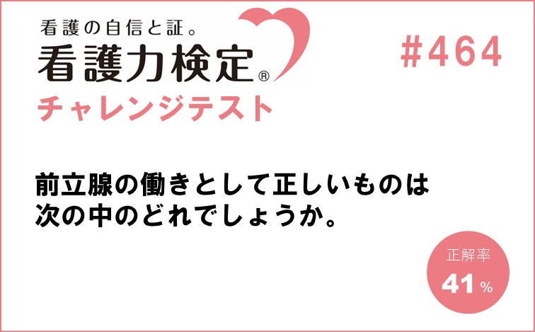 看護力検定チャレンジテスト｜#464