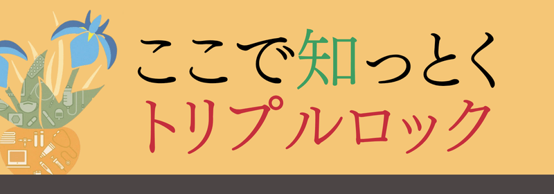 ここで知っとく トリプルロック