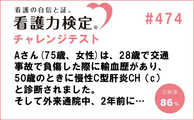看護力検定チャレンジテスト｜#474