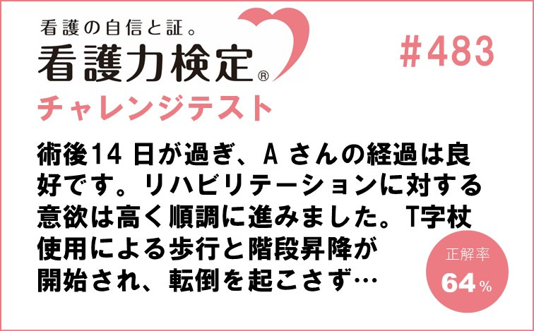 看護力検定チャレンジテスト｜#483