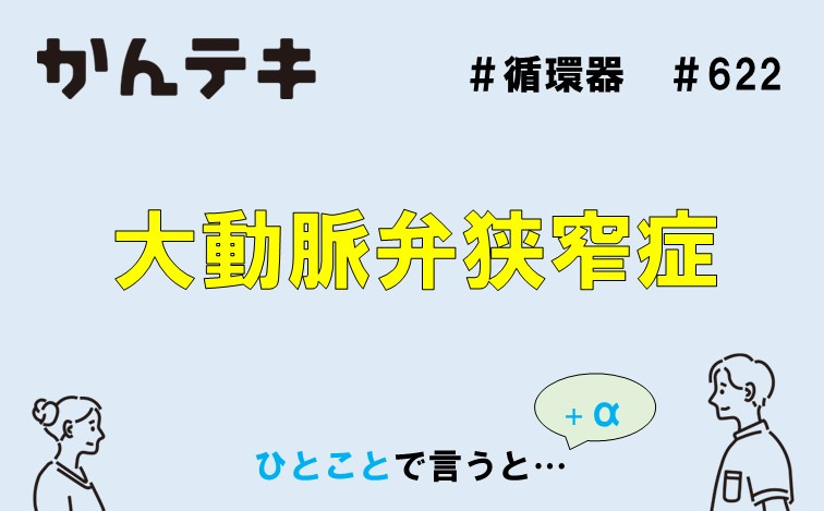ひとことで言うと&hellip; #622｜大動脈弁狭窄症
