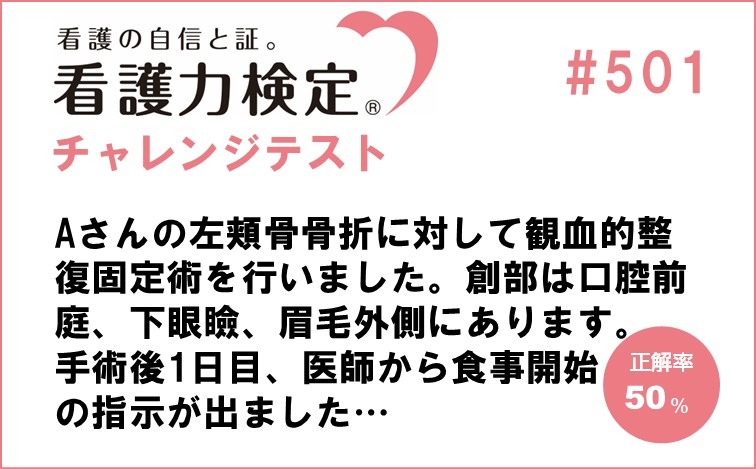看護力検定チャレンジテスト｜#501