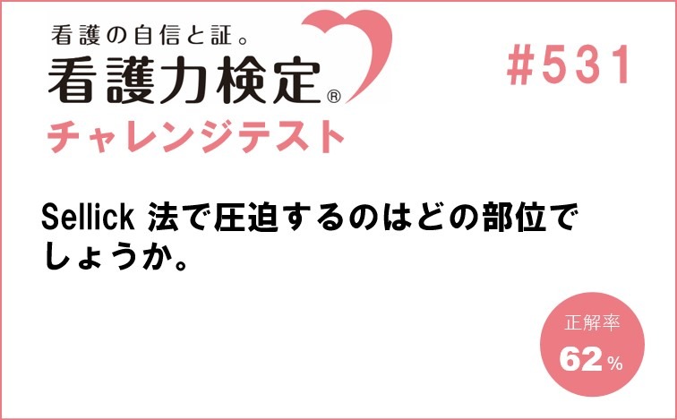 看護力検定チャレンジテスト｜#531